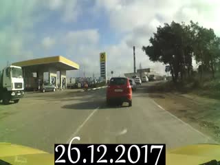 Боданул Газельку