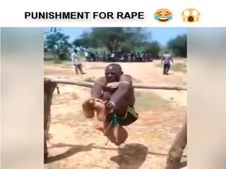 вот как наказывают мужиков в Нигерии за изнасилование женщин!