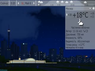 Погода. Москва 6-10 мая 18г.