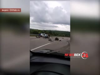 Байкер-путешественник насмерть разбился в лобовом столкновении с универсалом