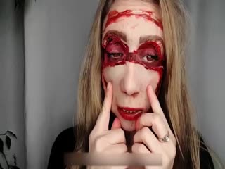 Страшный макияж для Хэллоуина