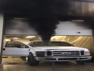 Взрыв двигателя во время дино-теста