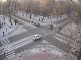 В Абакане иномарка протаранила летящую на вызов пожарную машину