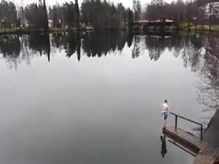 Купание в водоеме по-фински
