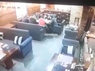 Стрельба с летальным исходом в столичном кафе попала на видео