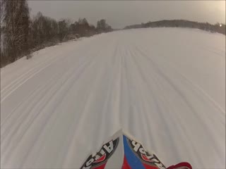 Мотоцикл ушёл под лёд