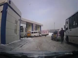 В Курске на заправке взорвалась маршрутная Газель