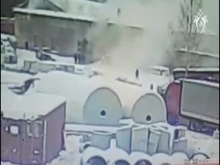 СК опубликовал видео взрыва на химзаводе в Кингисеппе