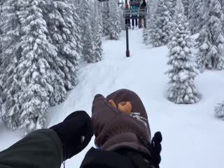 Угостил птичку