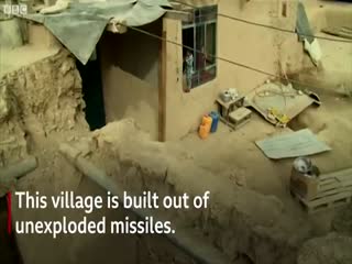 Деревня, построенная из снарядов