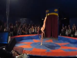Цирковая артистка рухнула на арену