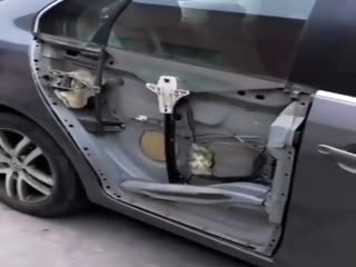 Автомобильное окно в разрезе