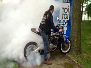 Подгоревший мотоцикл