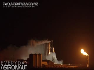 Прожиг двигателя звездолета Starhopper от SpaceX завершился пожаром