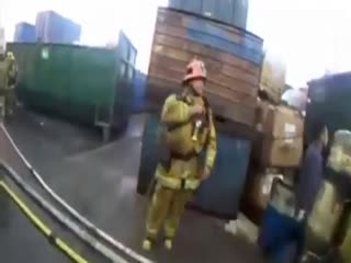 Пожар на складе пиротехники