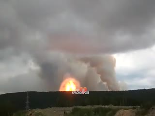 Взрыв на складе боеприпасов,Ачинск
