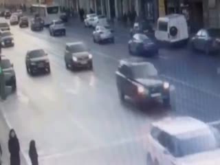 Задержание неадекватного водителя в Санкт-Петербурге