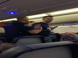Арест на борту самолёта в США
