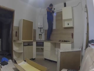 Затопил кухню