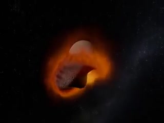 Примерно так возникла Луна 