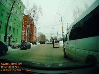 ДТП с участием трамвая в Томске.