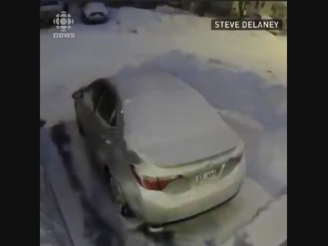 Снегопад в Нью-Фаундленде, Канада