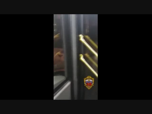 В Щербинке неадекватный мужчина напал на автобус