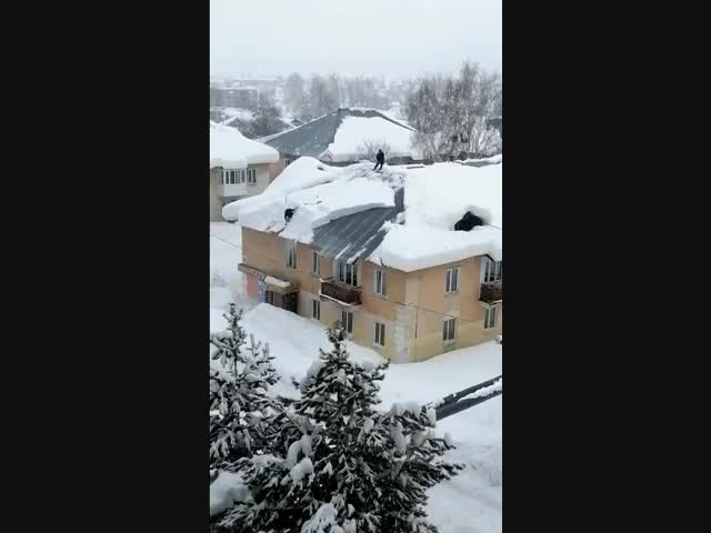 Снег на крыше и ТБ