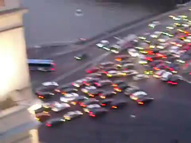 Дорожная обстановка в Москве в 2011 году