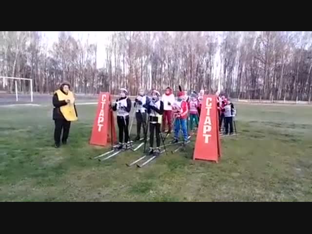 Чемпионат города по лыжным гонкам без снега