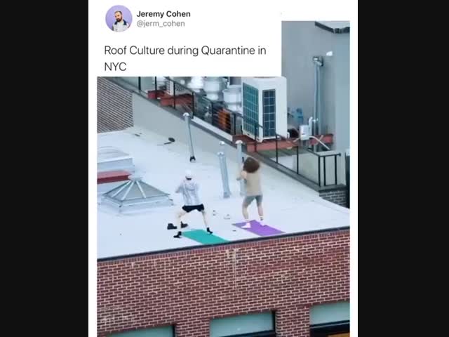 Жизнь в Нью-Йорке переместилась на крыши