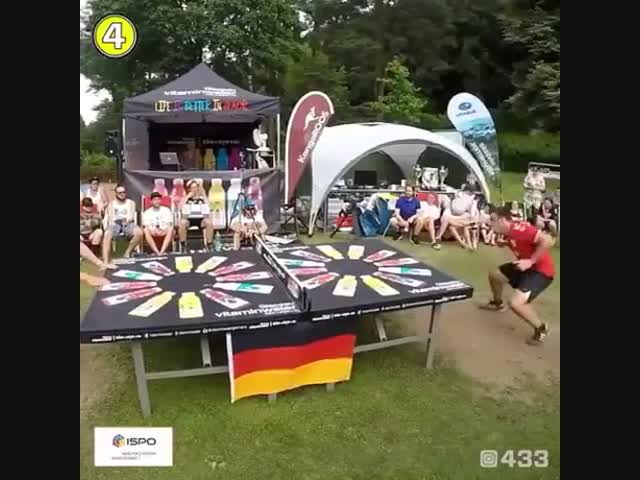 Новый вид спорта - настольный теннис без ракетки