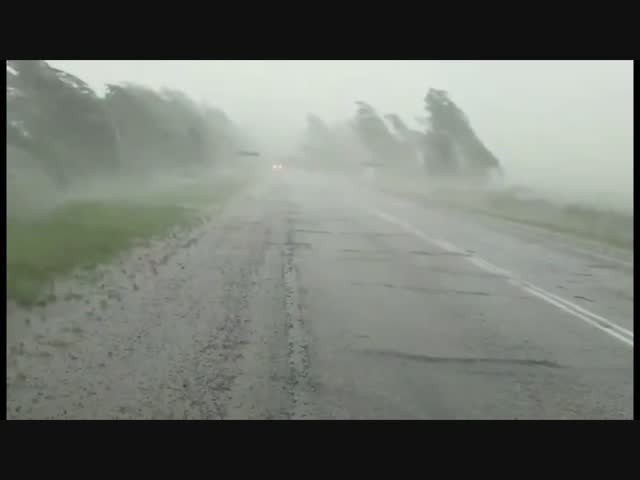 Ураган, ливень и град обрушились на Локнянский район