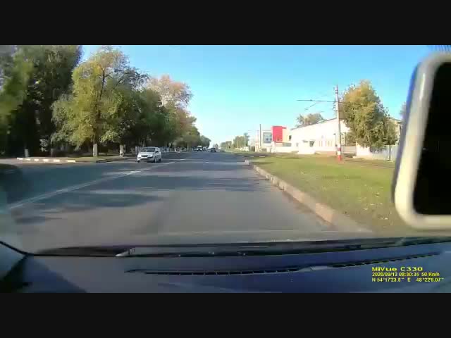 Столкновение трех машин в Ульяновске.