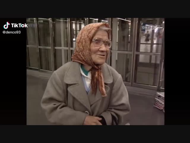 Русская бабуля в Германии.