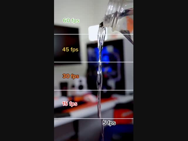 Различия между различной скоростью съёмки