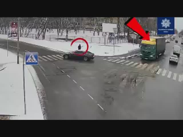 Несчастный случай на пешеходном переходе