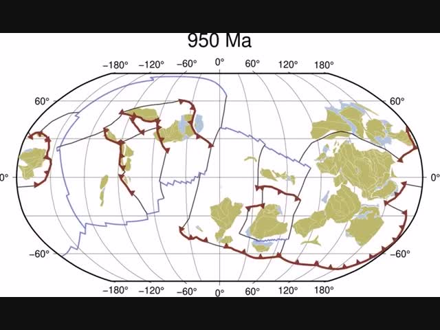 Движение тектонических плит Земли