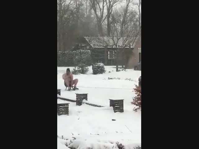 В Нидерландах тоже выпал снег