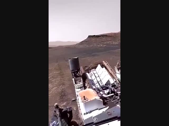Первое видео с Марса со звуком и в цвете