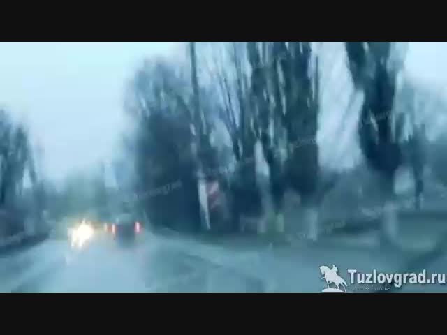 Эффектная авария в Новочеркасске