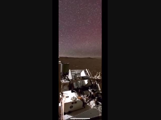 Первая в истории человечества ночная съёмка на Марсе