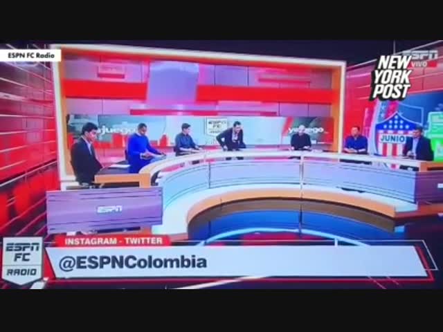 Эффектный эфир провел колумбийский футбольный эксперт