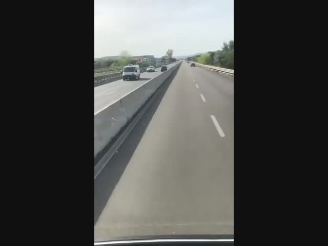 Ездюк на встречке