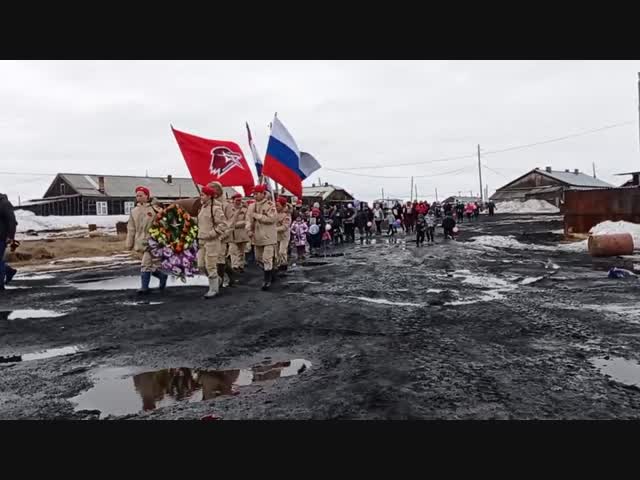 Говорят, это парад победы в Красноярском крае