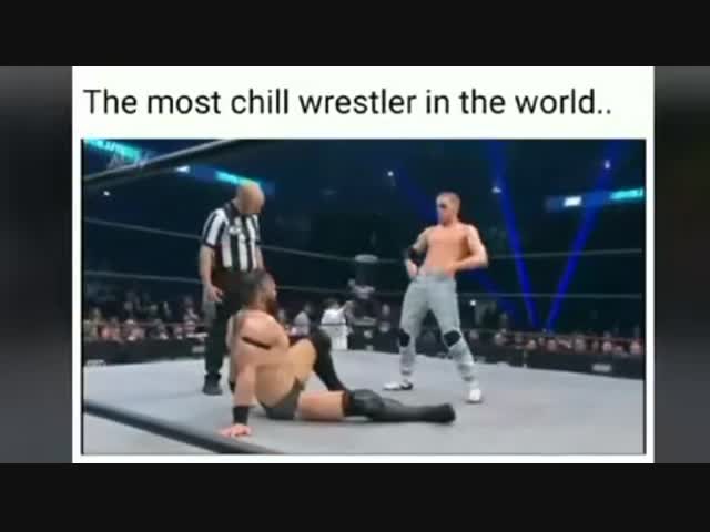 Забавный бой рестлеров