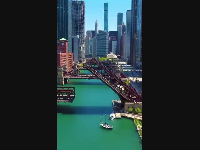Разводные мосты Чикаго, США