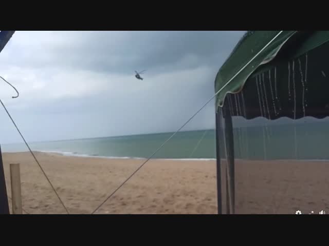 Настоящий погром устроил вертолёт на пляже под Одессой