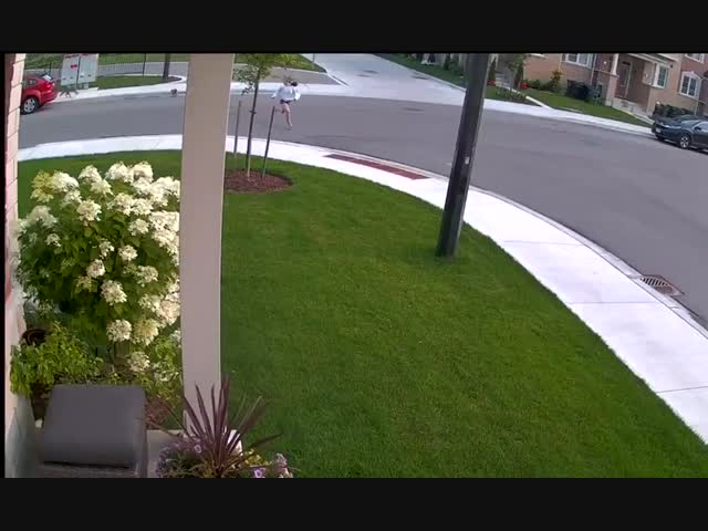 Храбрый малыш выжил, но получил травмы