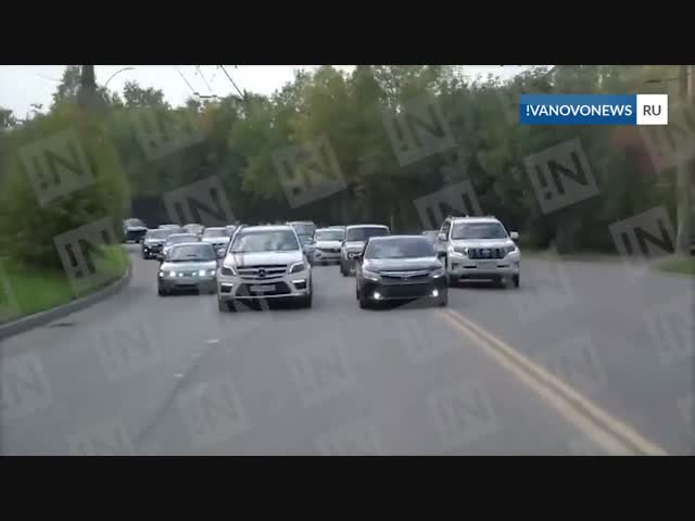 В Иваново по улице Любимова проехалась 